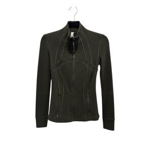 Lululemon Black Full-Zip Jacket With Thumbholes & Zippered Pockets Women's Size